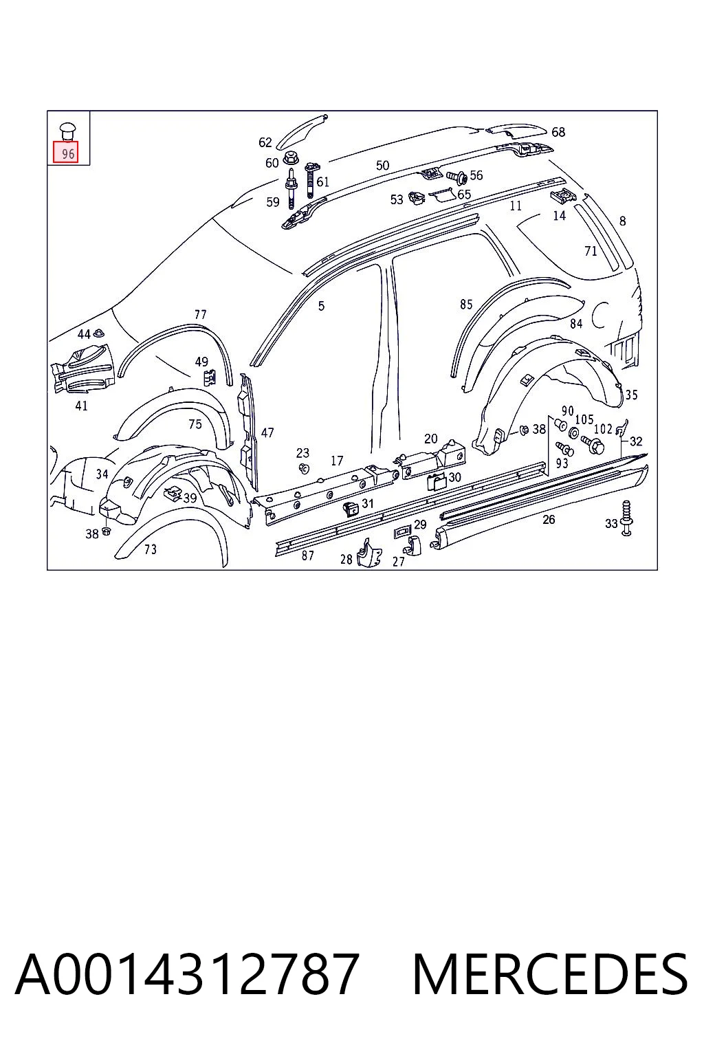 A0014312787 Mercedes