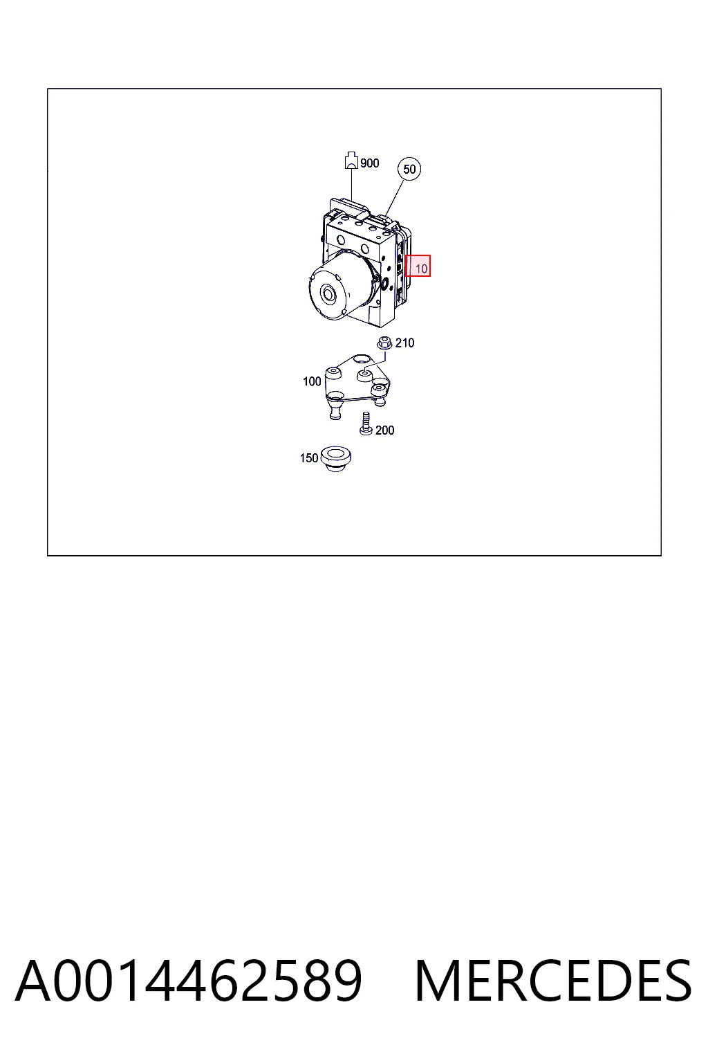 Unidade hidráulico de controlo ABS para Volkswagen Crafter 30-35 2E, 2EE, 2EK
