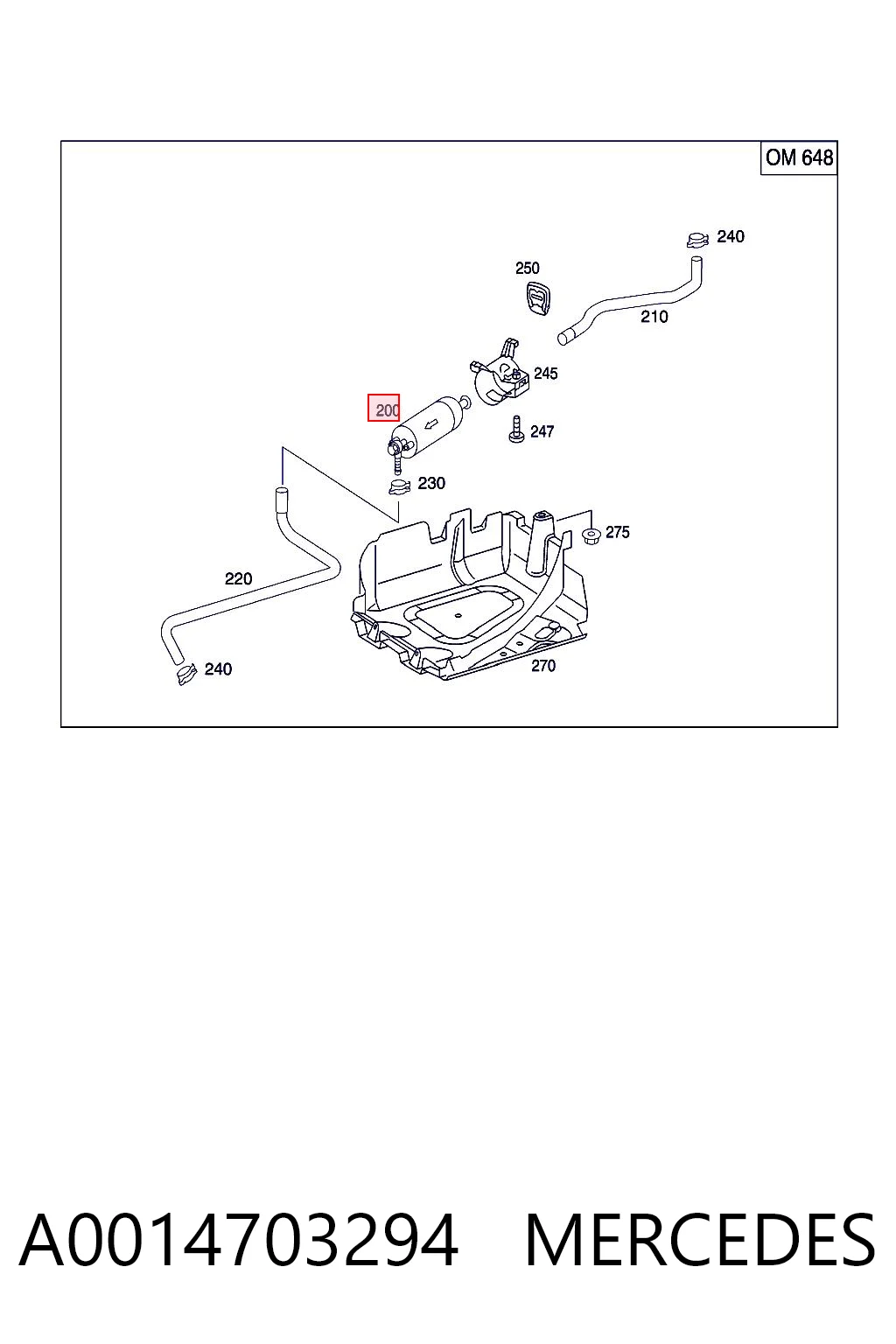 A0014703294 Mercedes