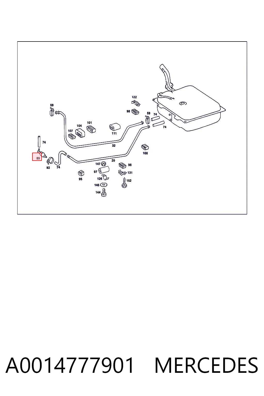 A0014777901 Mercedes