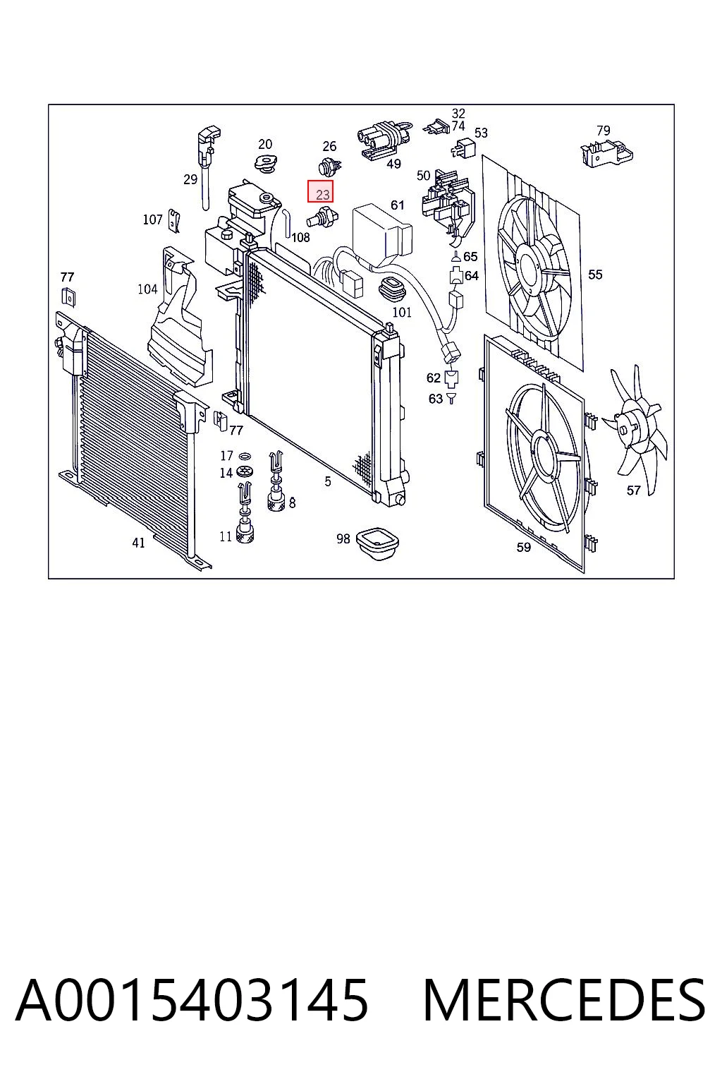 A0015403145 Mercedes