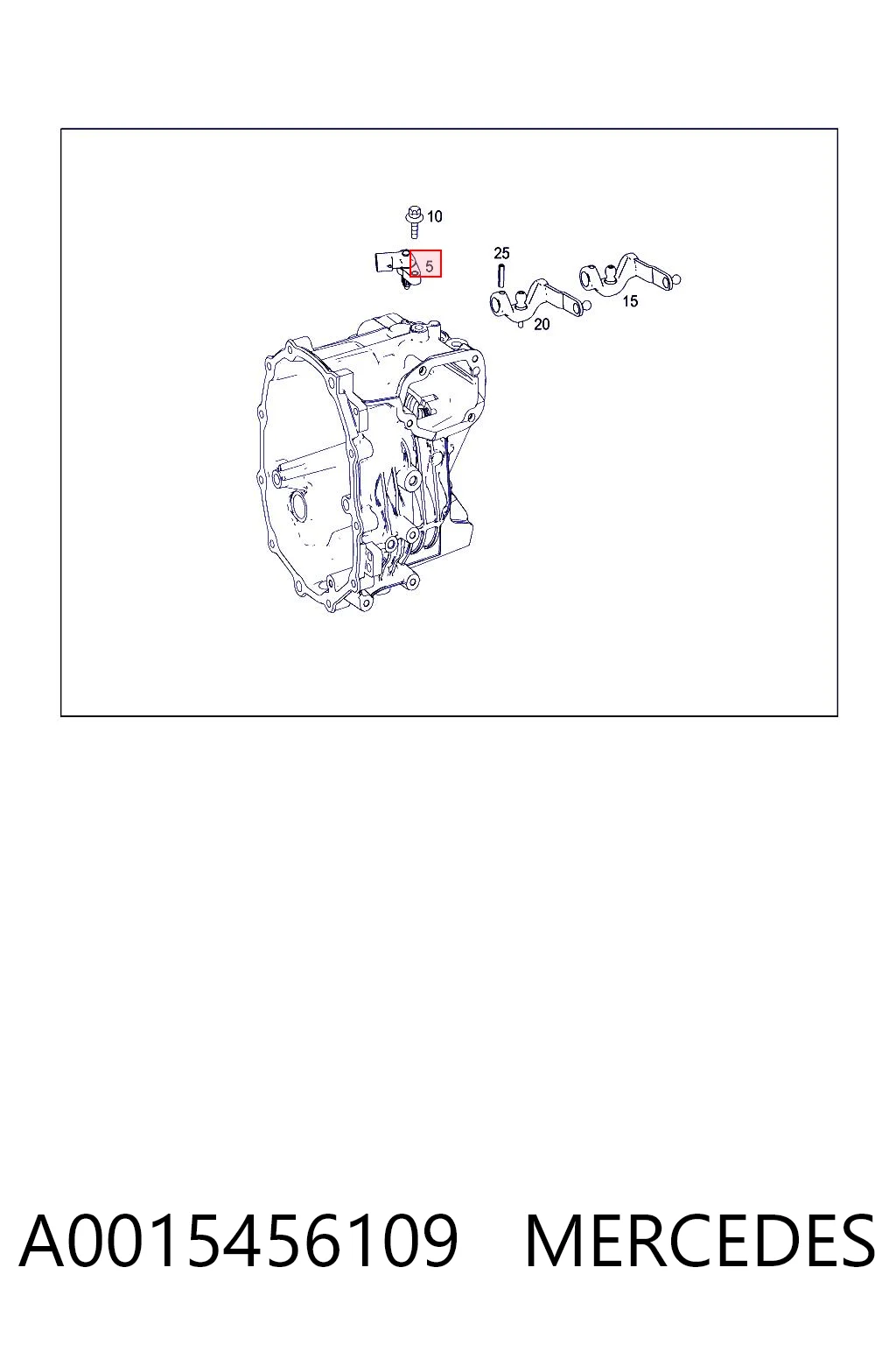 A0015456109 Mercedes Sensor de ativação das luzes de marcha à ré
