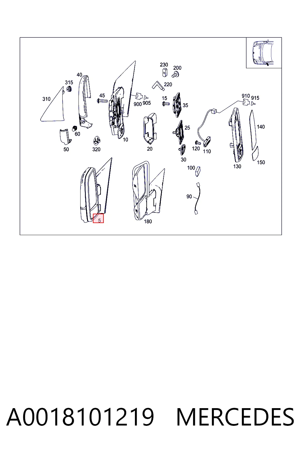A0018101219 Mercedes