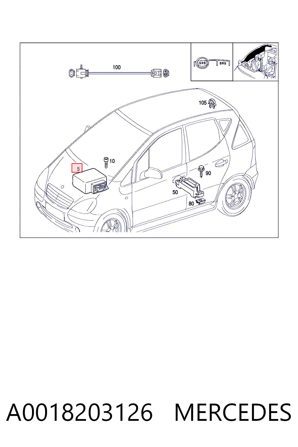 A0018203126 Mercedes