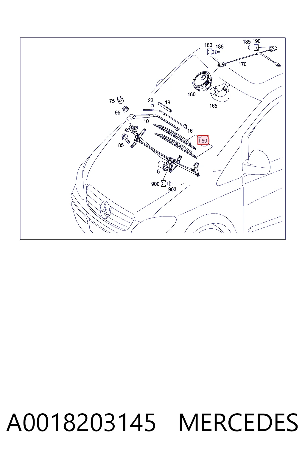A0018203145 Mercedes