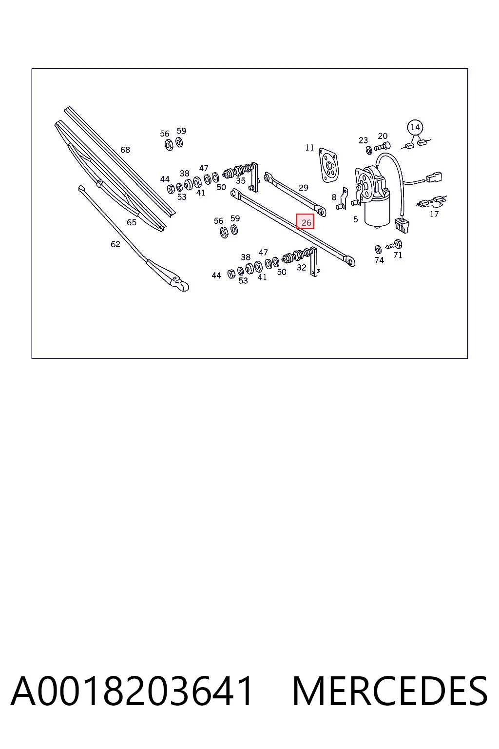 A0018203641 Mercedes