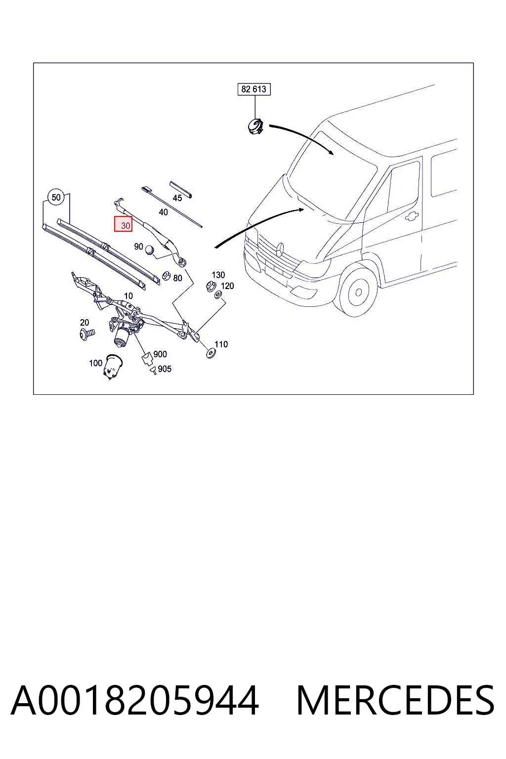 A0018205944 Mercedes