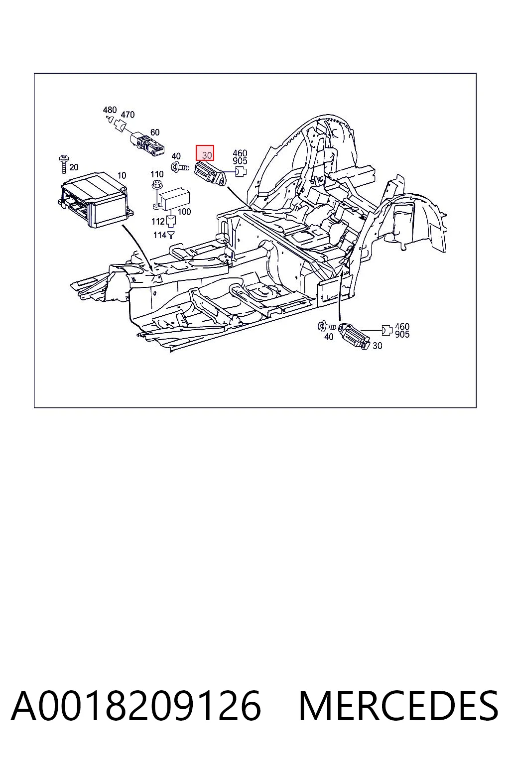 A0018209126 Mercedes