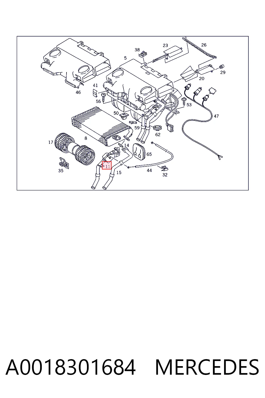 A0018301684 Mercedes