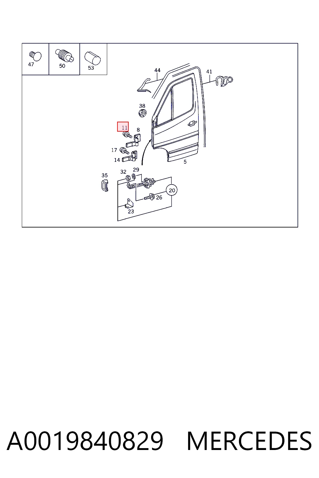 A0019840829 Mercedes