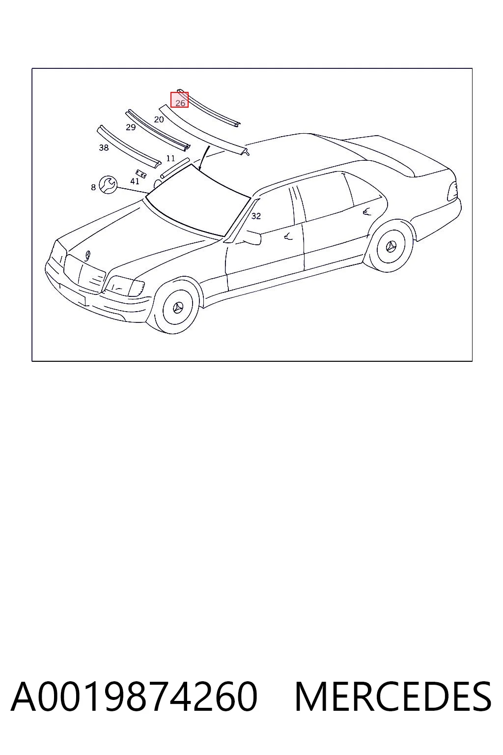A0019874260 Mercedes