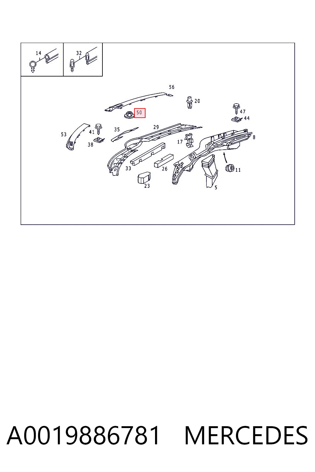 A0019886781 Mercedes