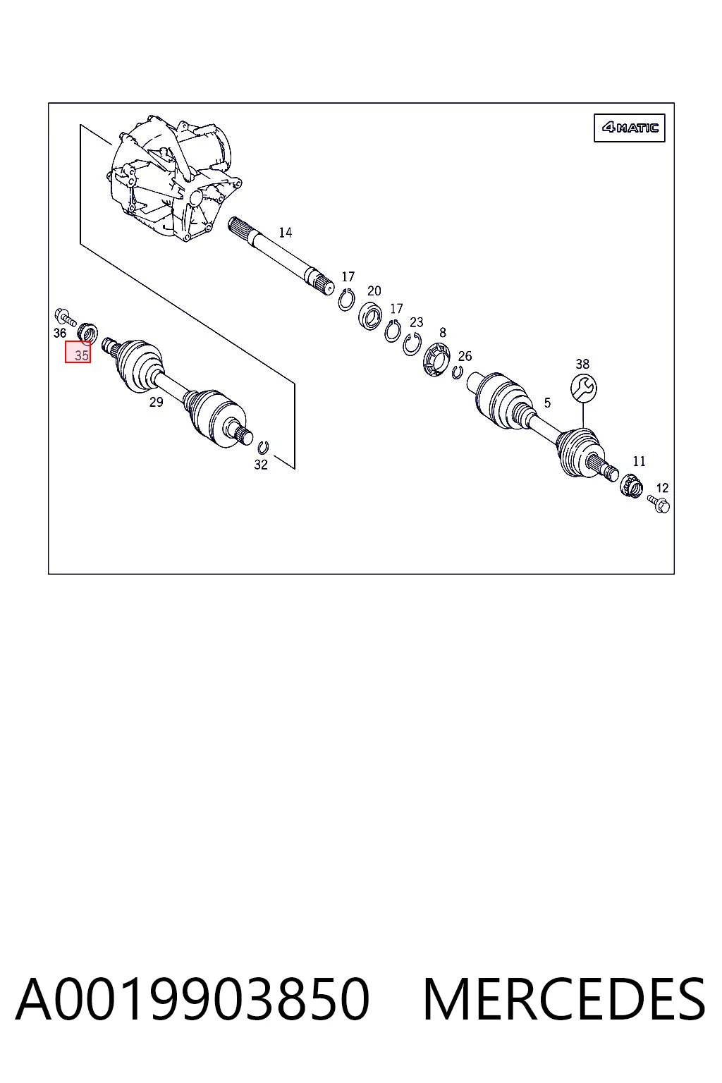 A0019903850 Mercedes