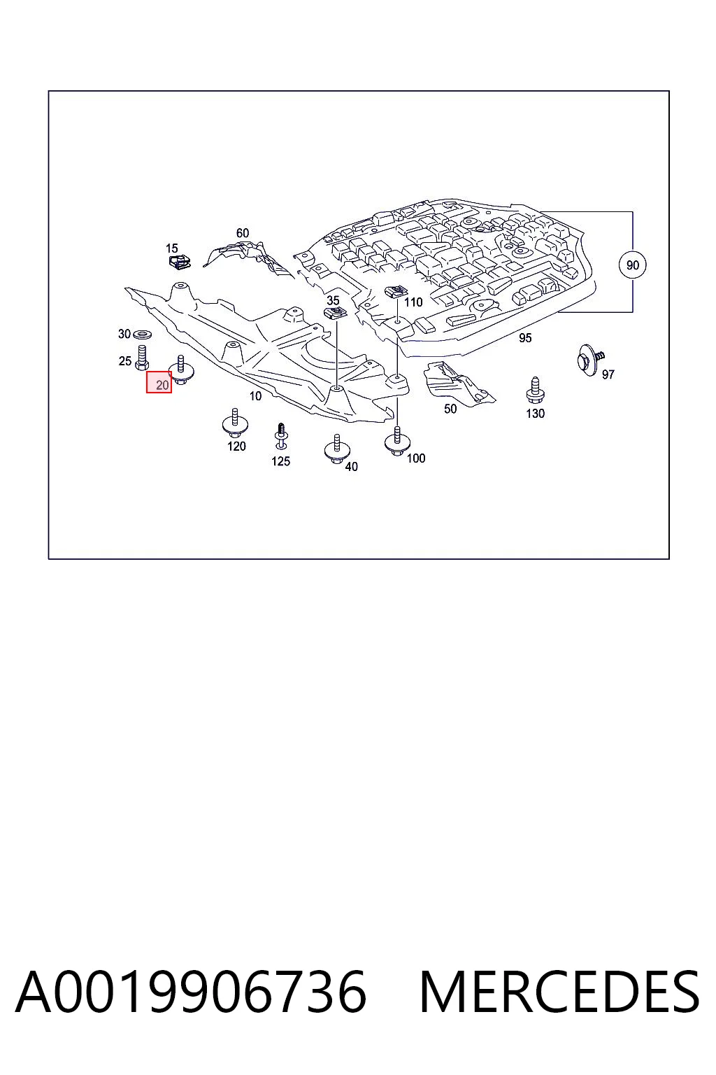 A0019906736 Mercedes