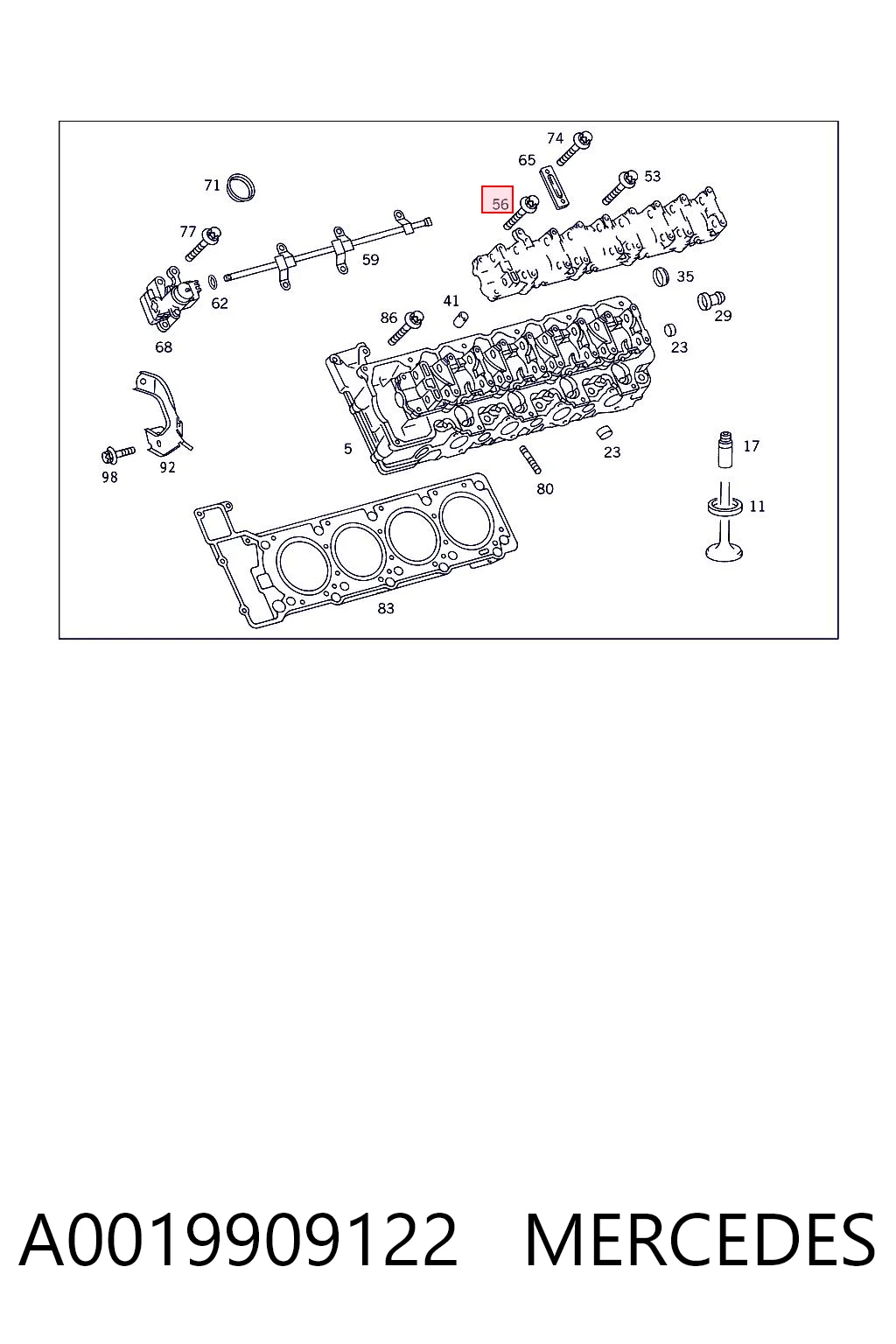 A0019909122 Mercedes