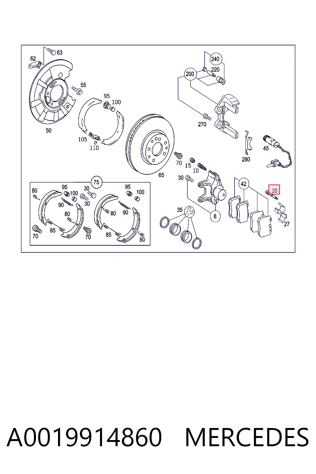 A0019914860 Mercedes