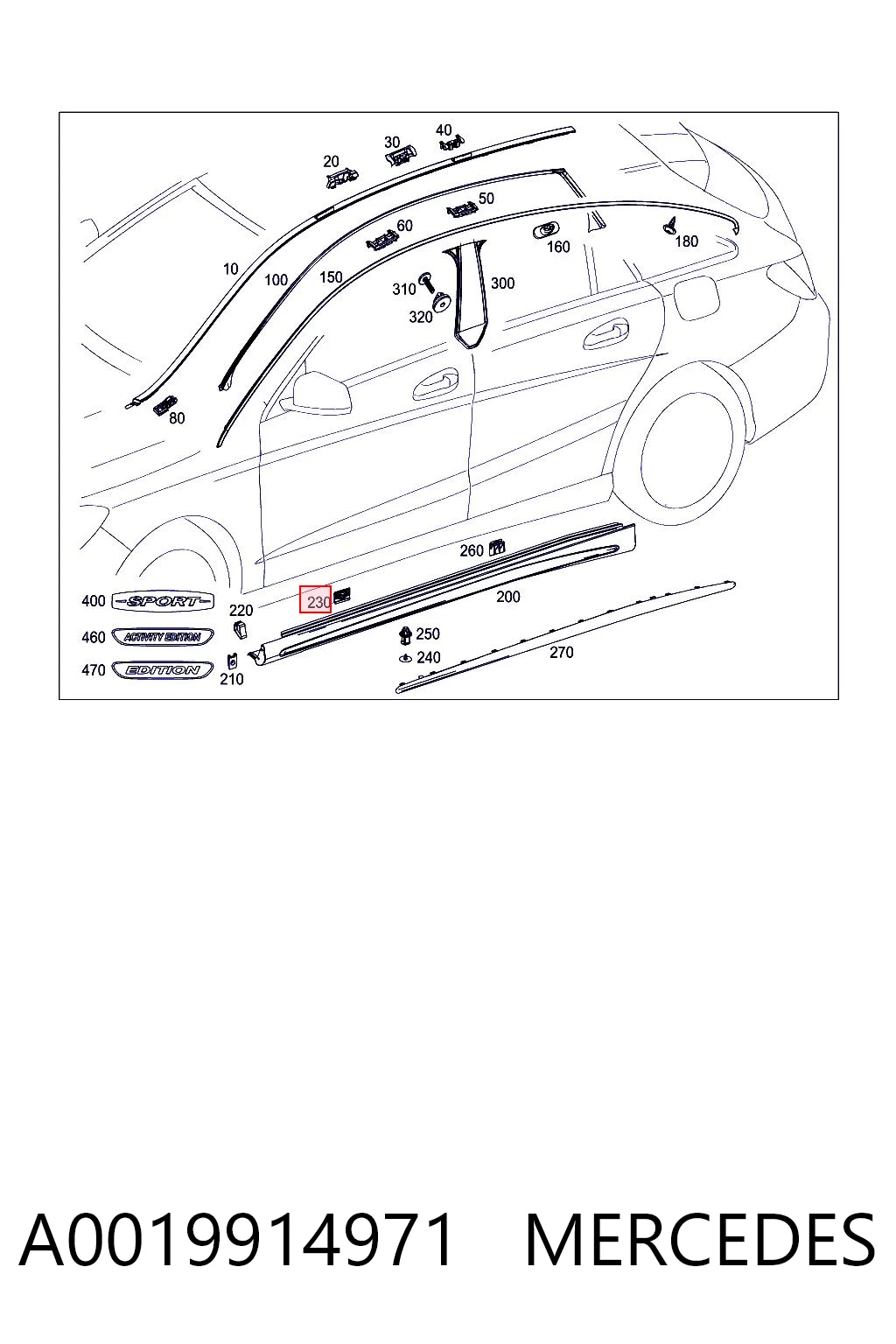 A0019914971 Mercedes