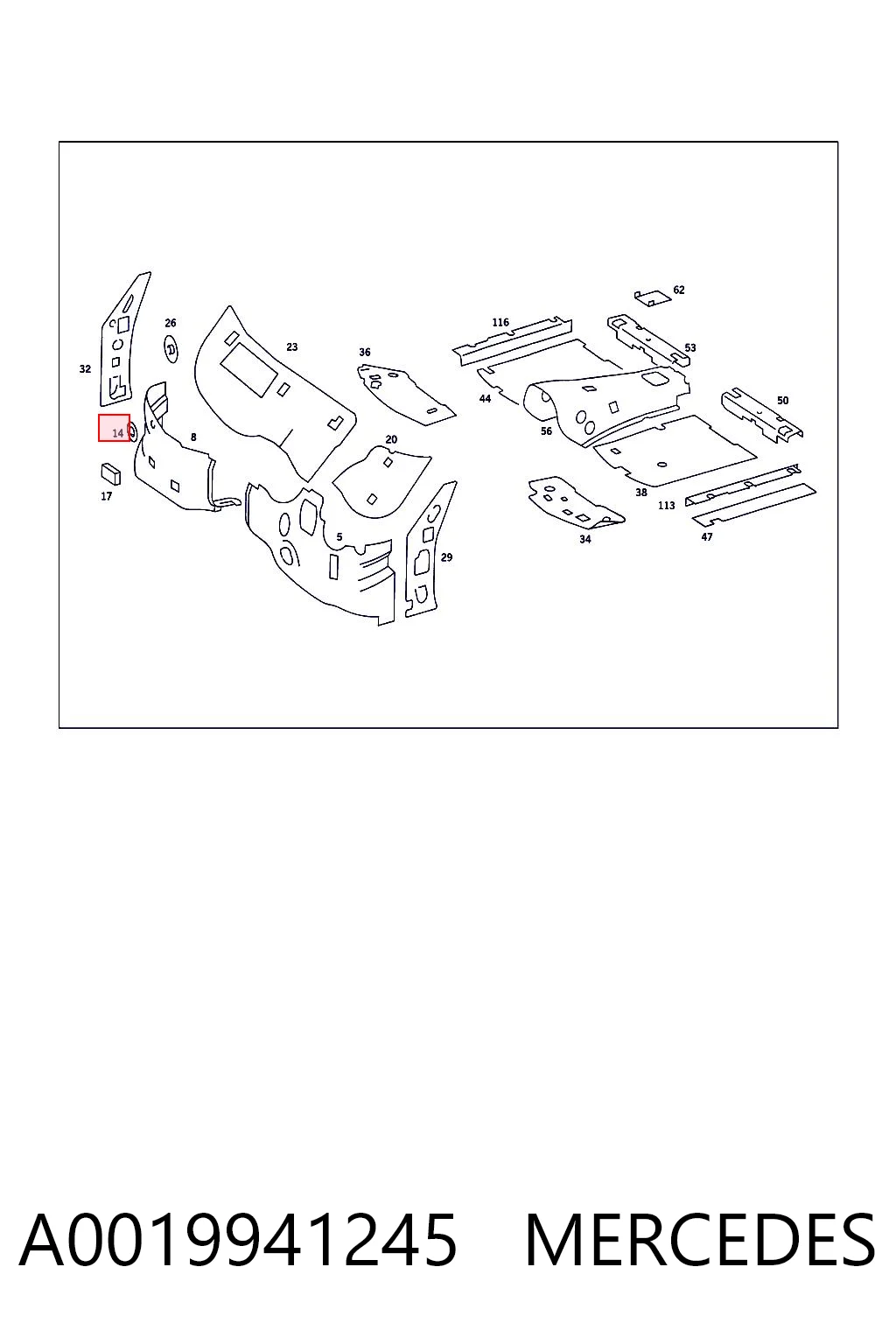 A0019941245 Mercedes