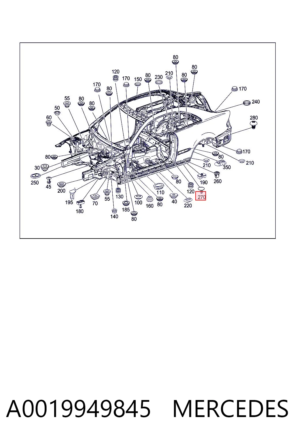 A0019949845 Mercedes