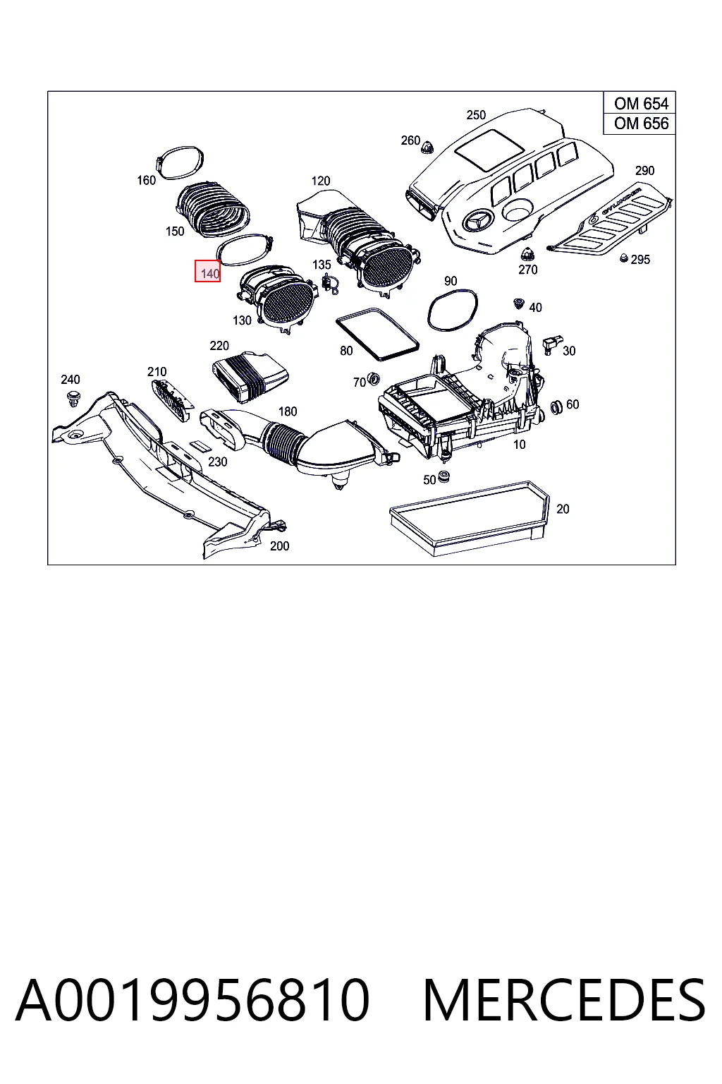 A0019956810 Mercedes