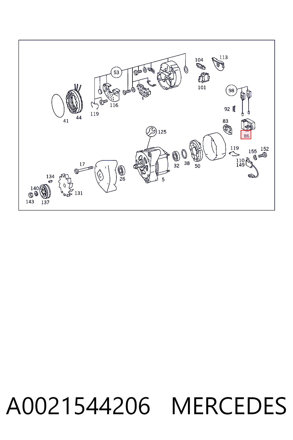 A0021544206 Mercedes