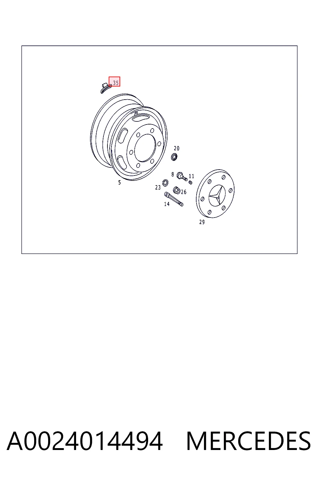 A0024014494 Mercedes
