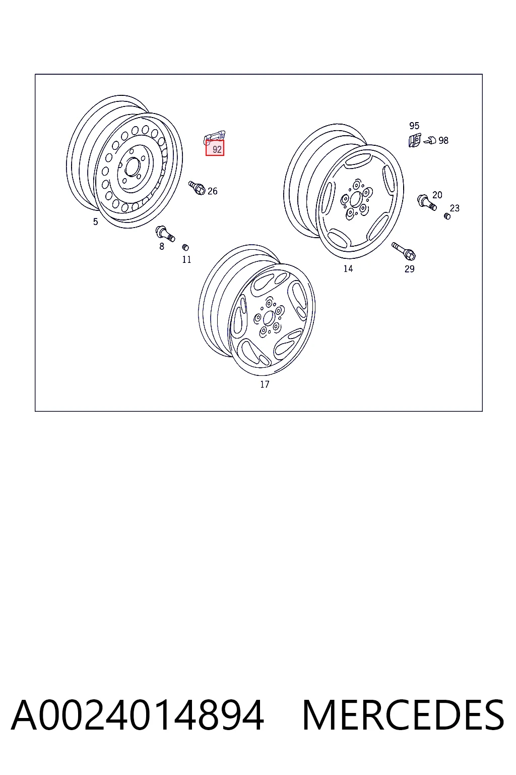 A0024014894 Mercedes