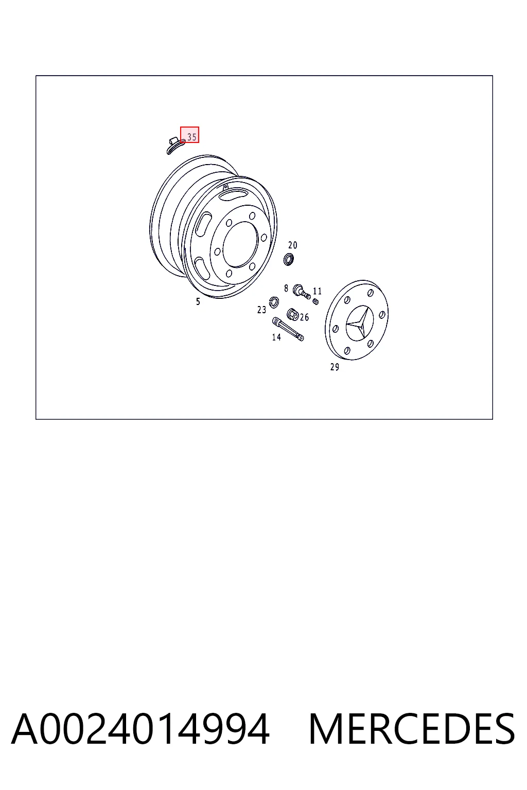 A0024014994 Mercedes