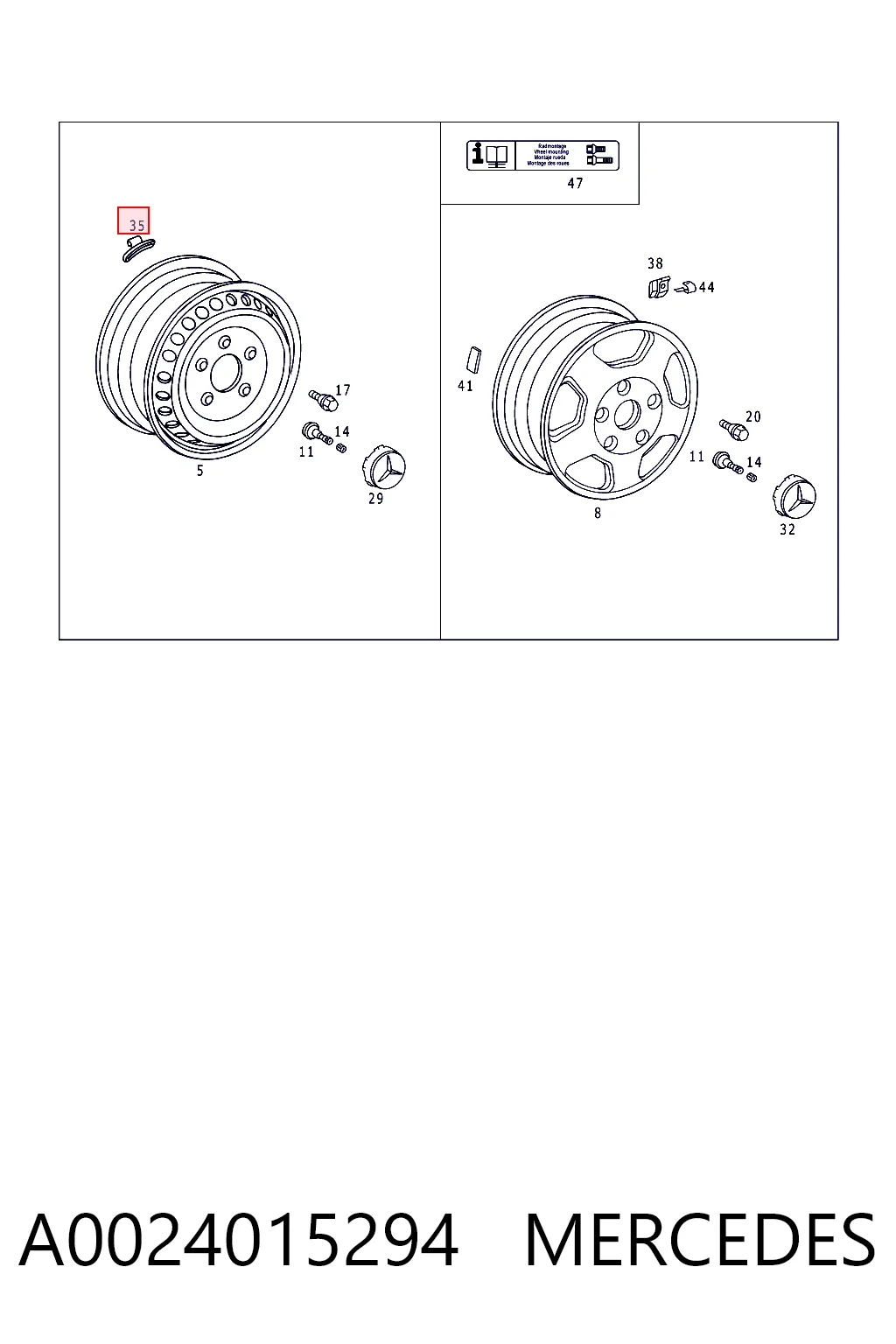 A0024015294 Mercedes