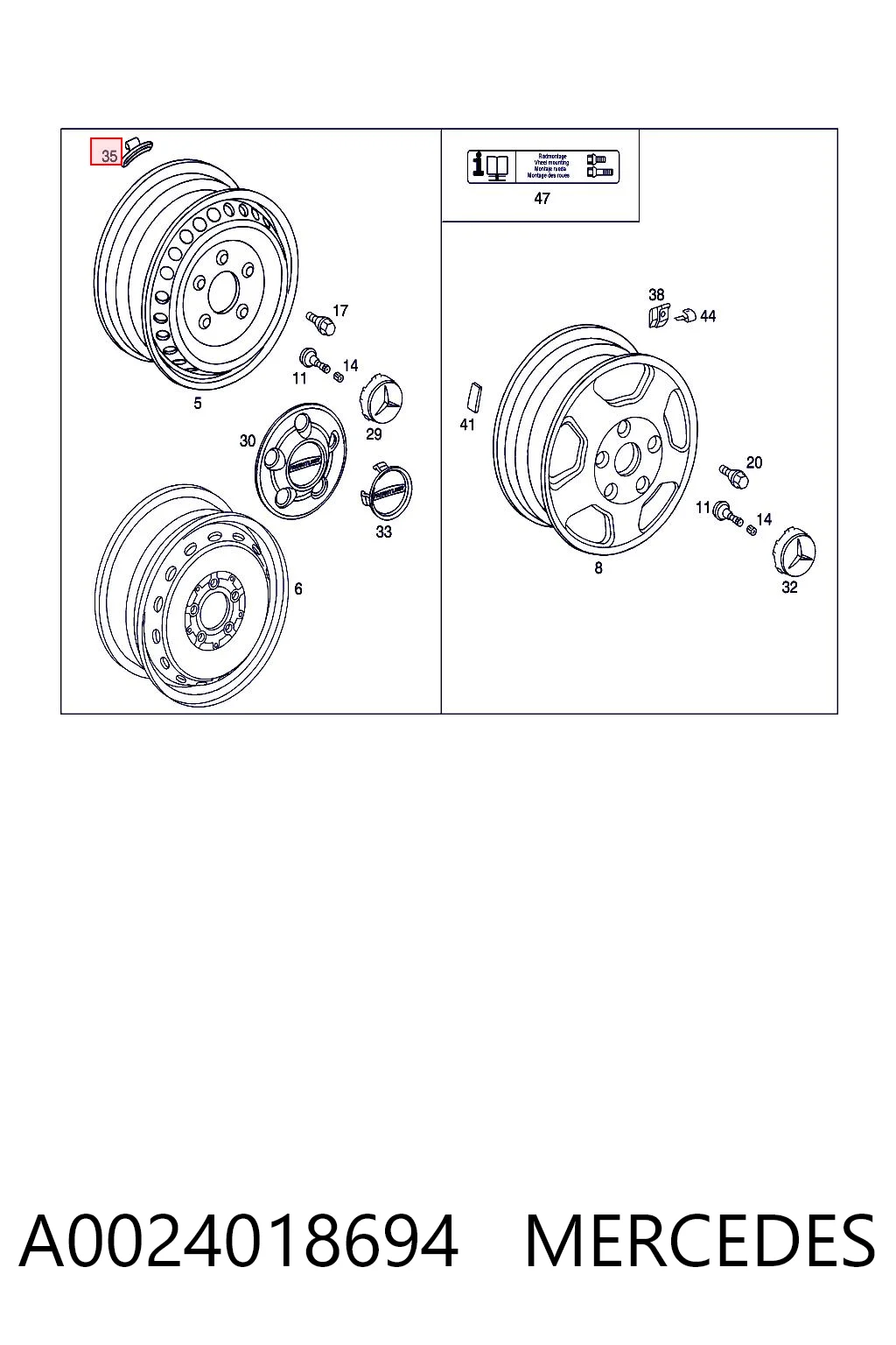 A0024018694 Mercedes
