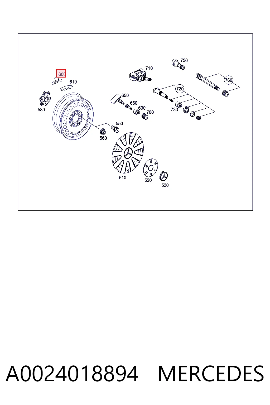 A0024018894 Mercedes