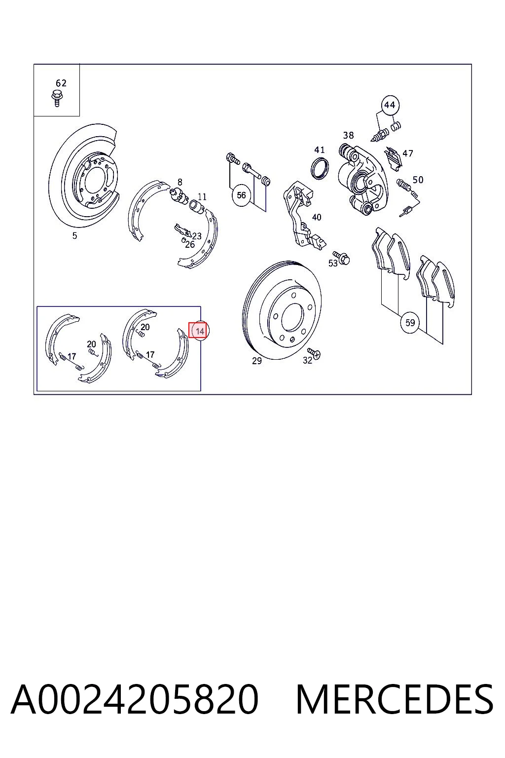 A0024205820 Mercedes