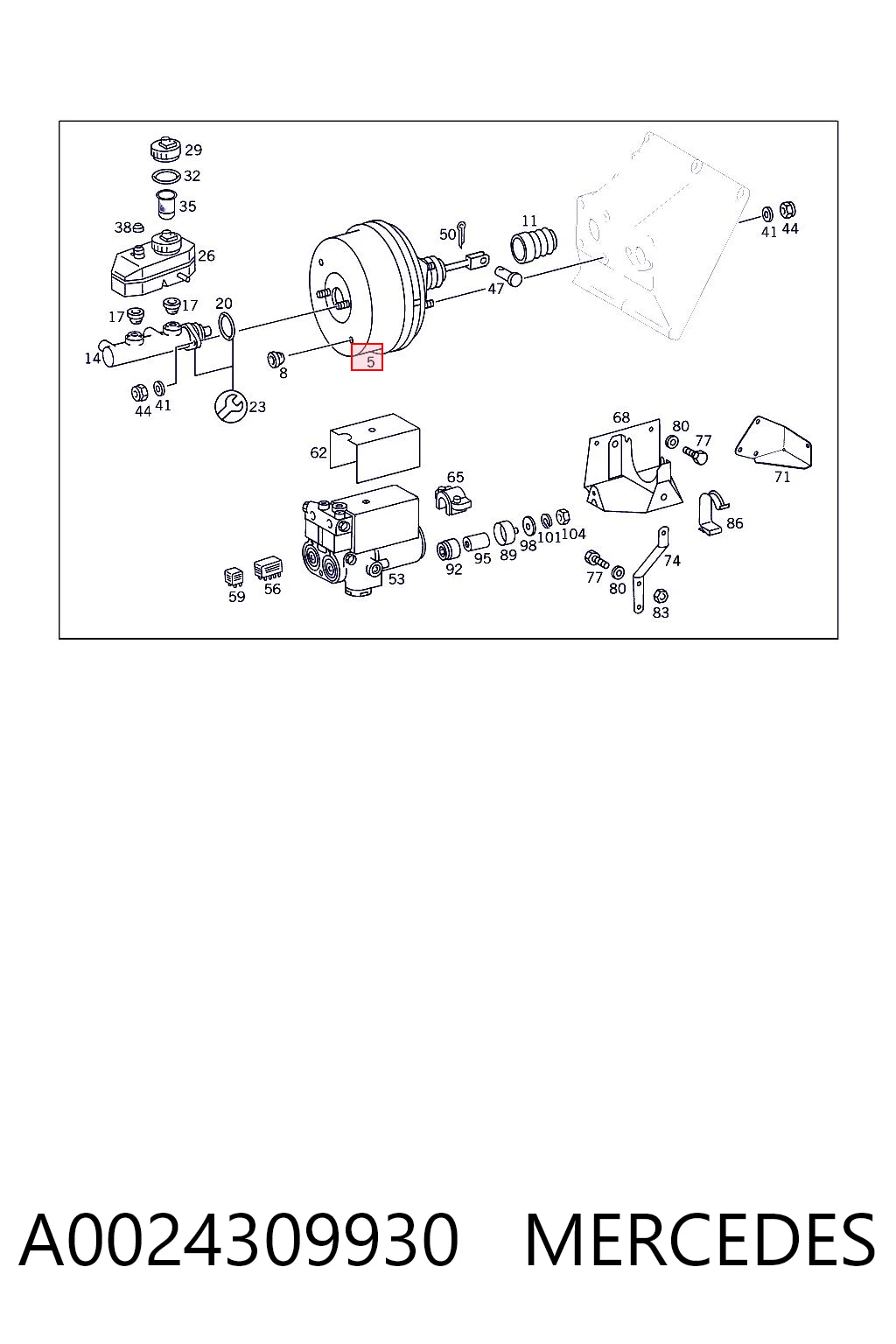 A0024309930 Mercedes