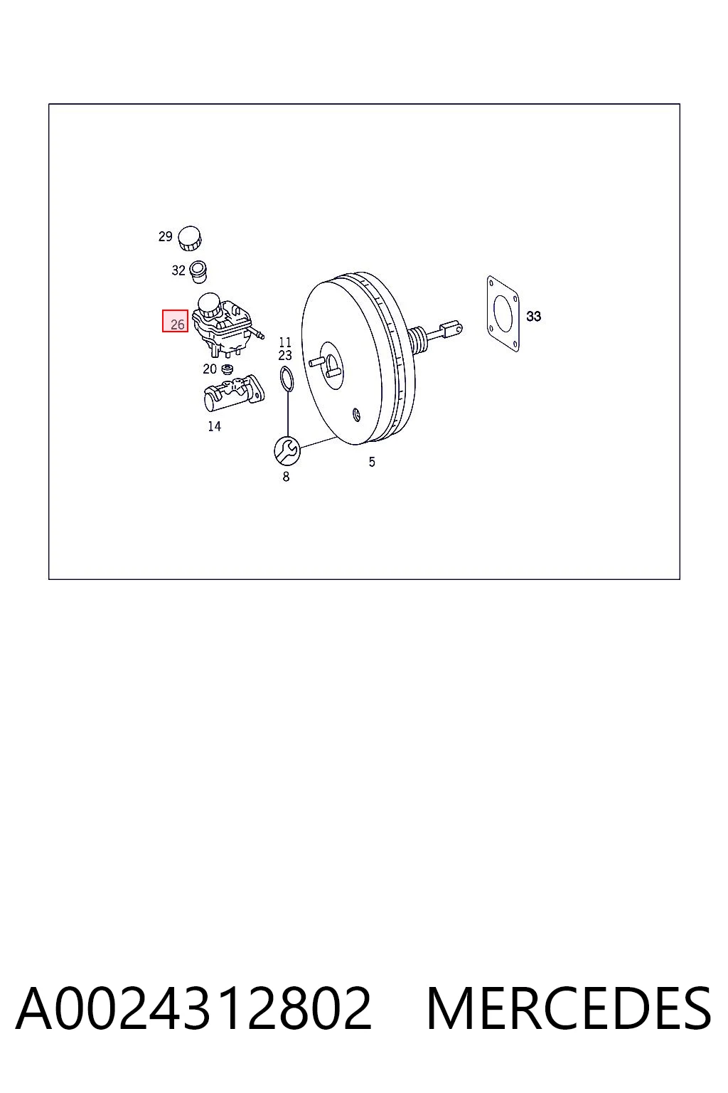 A0024312802 Mercedes