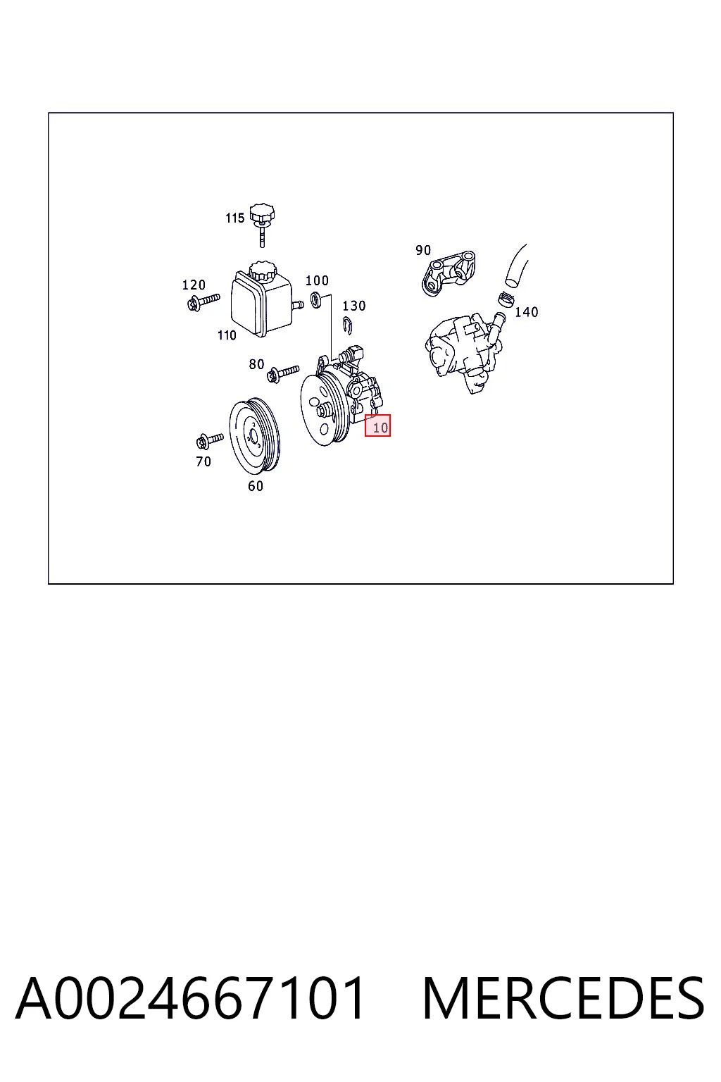 A0024667101 Mercedes