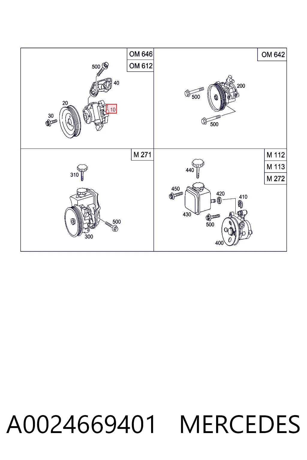 A0024669401 Mercedes