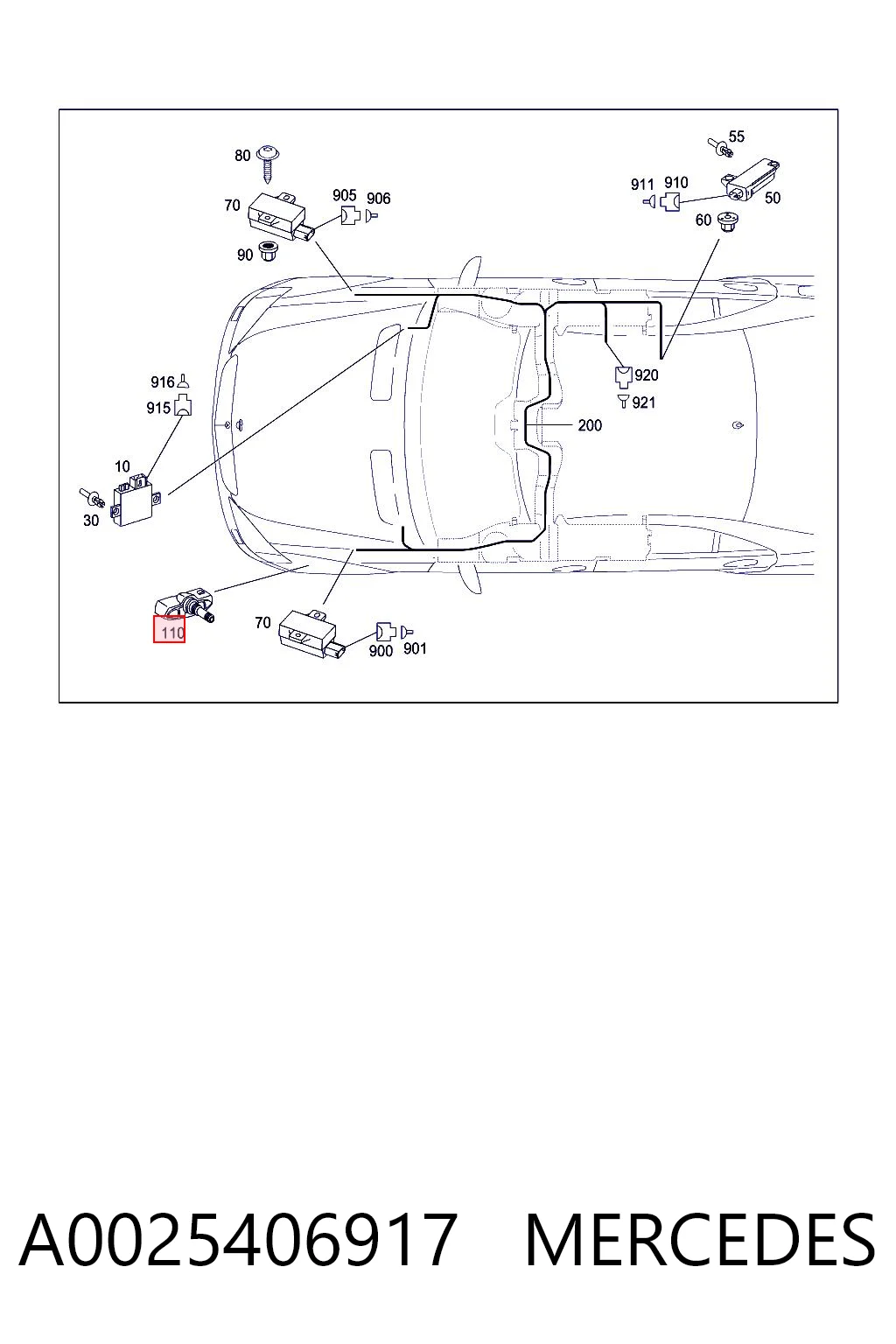 A0025406917 Mercedes