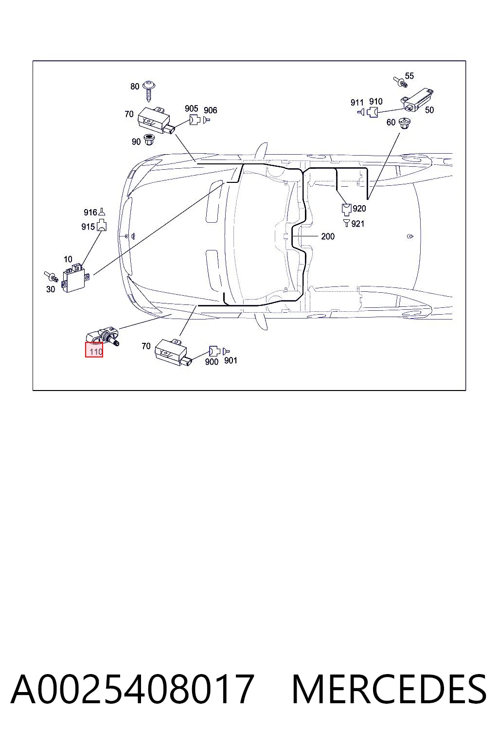 A0025408017 Mercedes