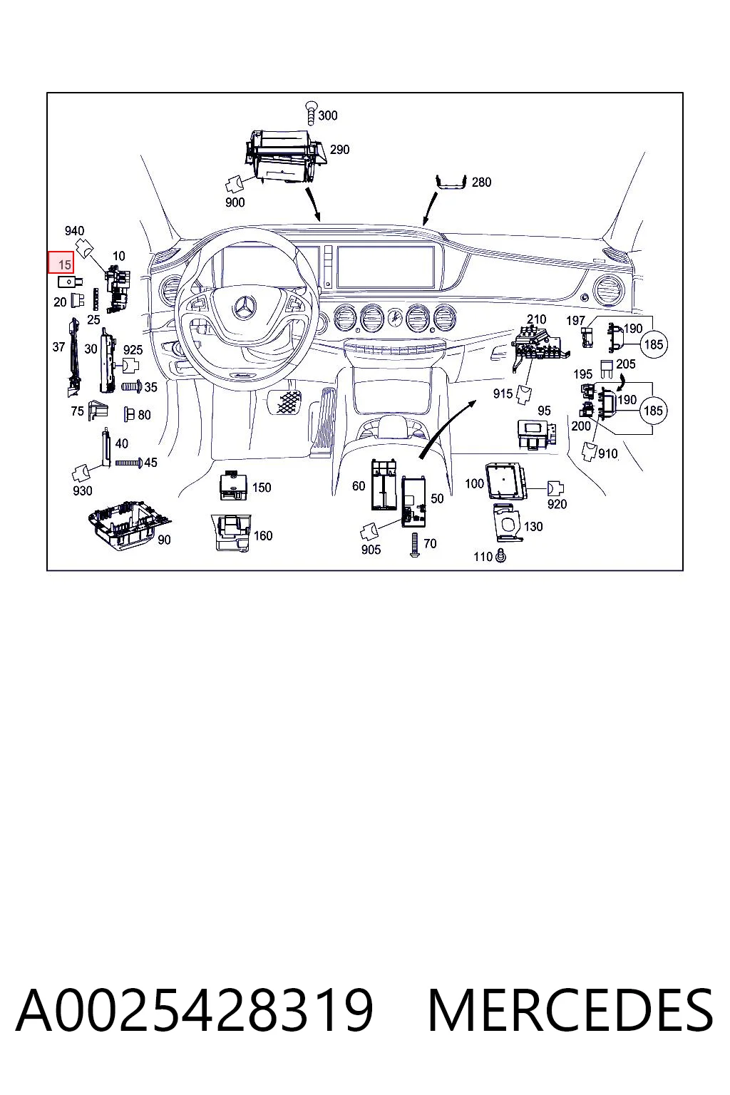 A0025428319 Mercedes