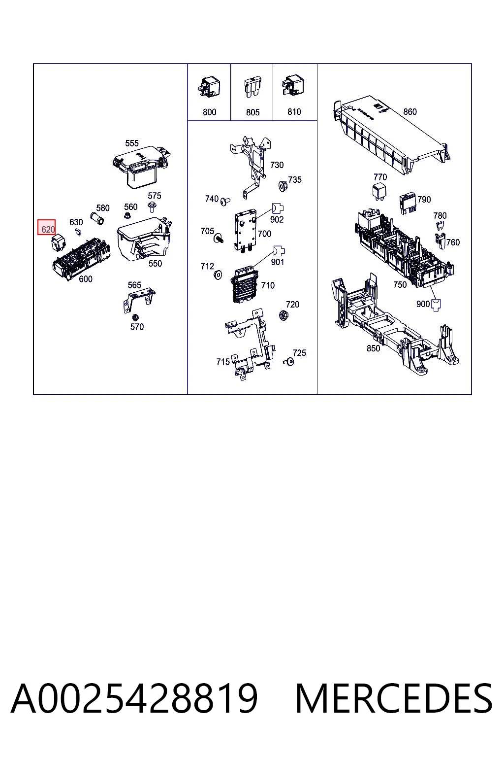 A0025428819 Mercedes 