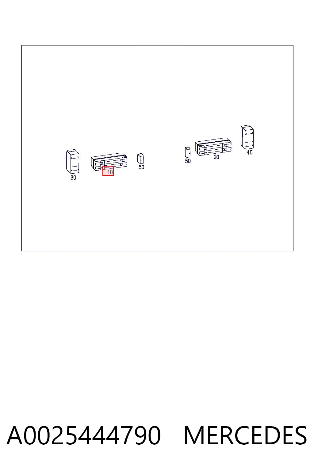 Compre 0025444790 VAG Lanterna traseira esquerda/direita