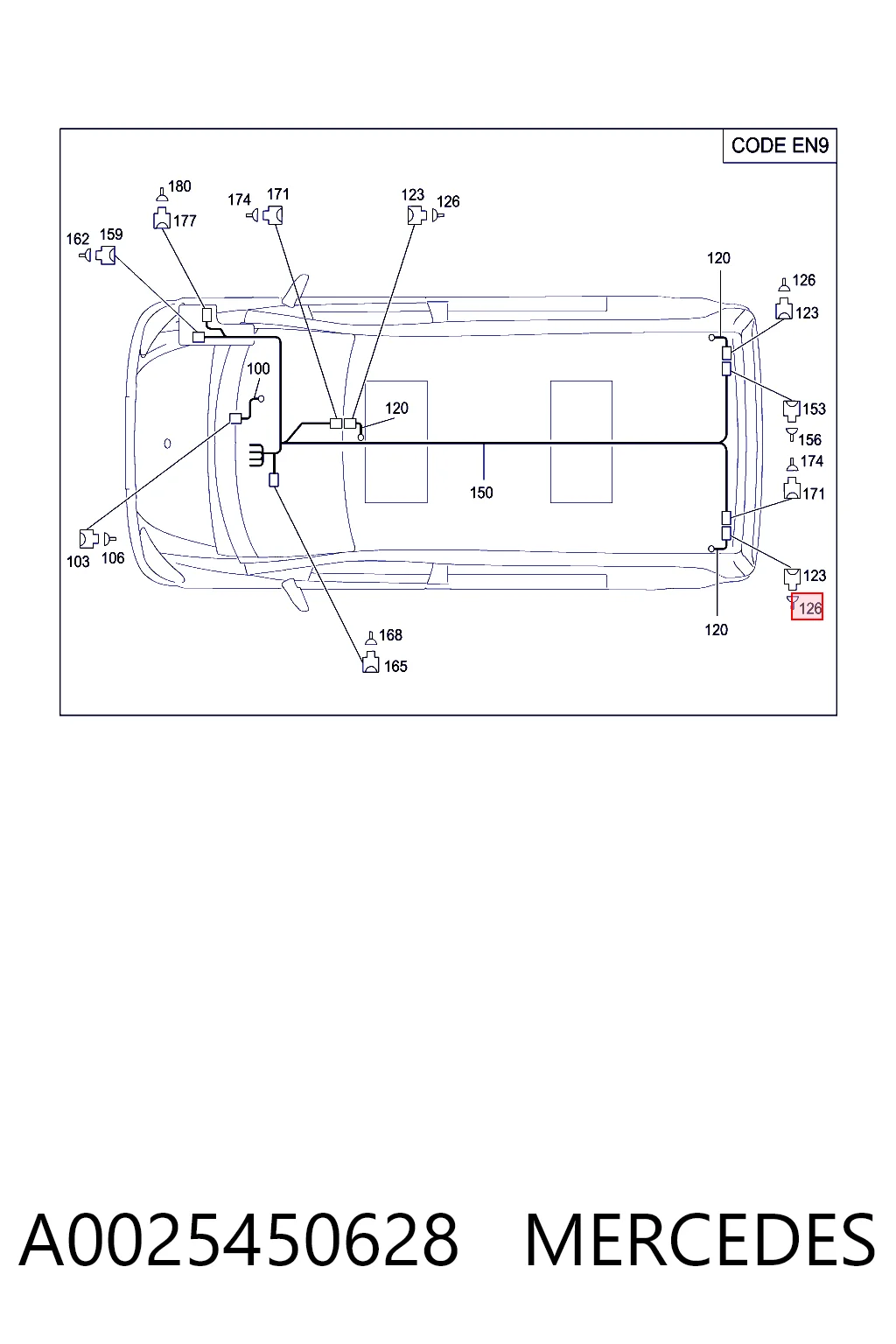 A0025450628 Mercedes