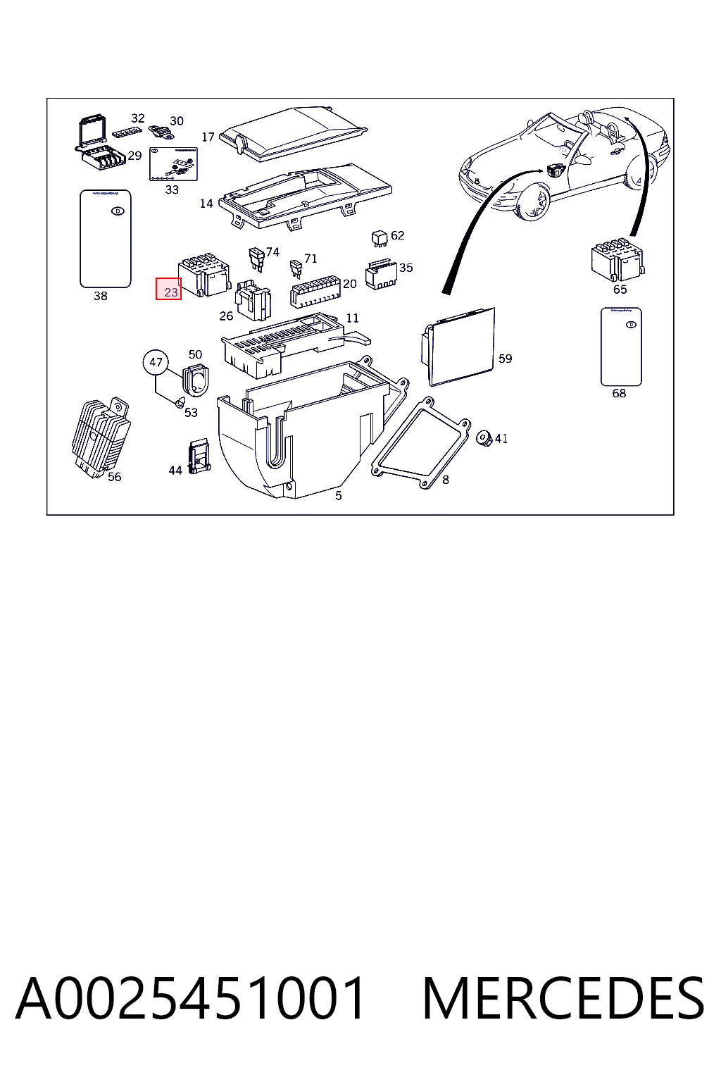 A0025451001 Mercedes