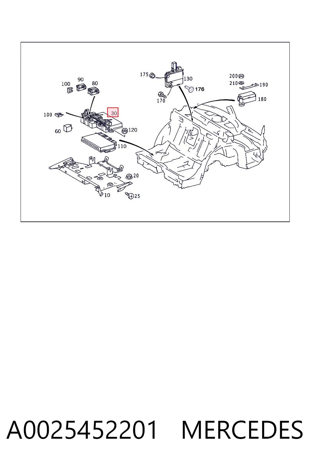 A0025452201 Mercedes