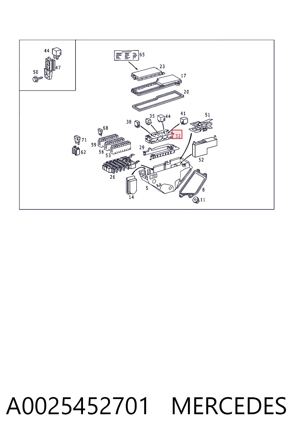 A0025452701 Mercedes