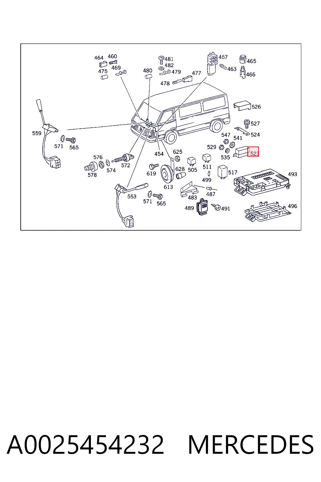 A0025454232 Mercedes