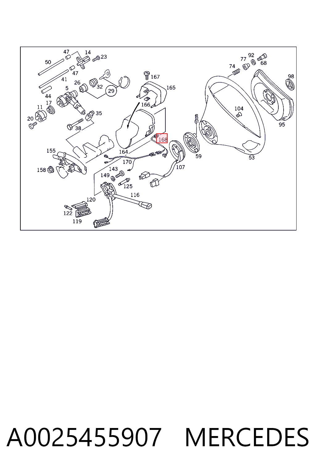 A0025455907 Mercedes