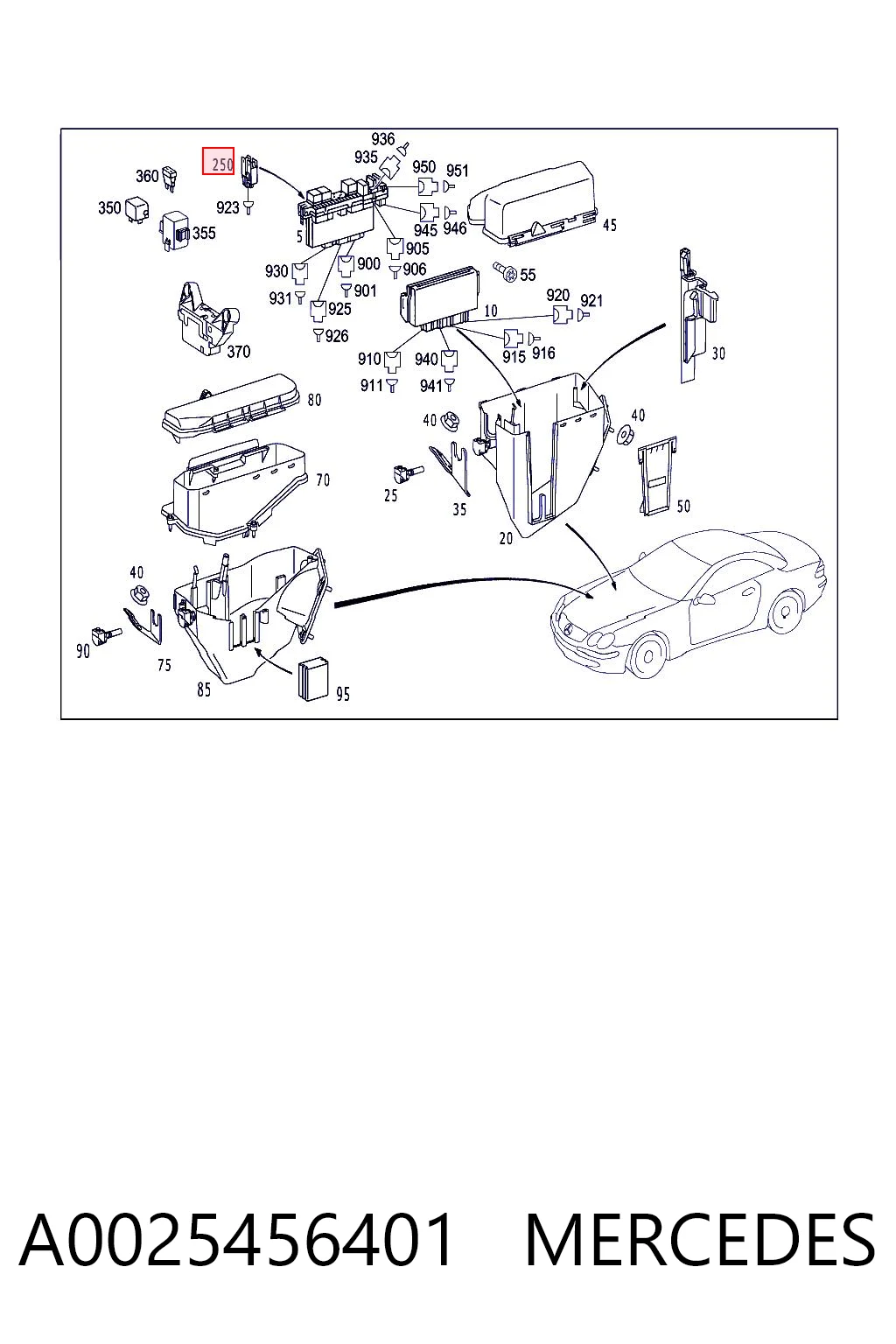 A0025456401 Mercedes
