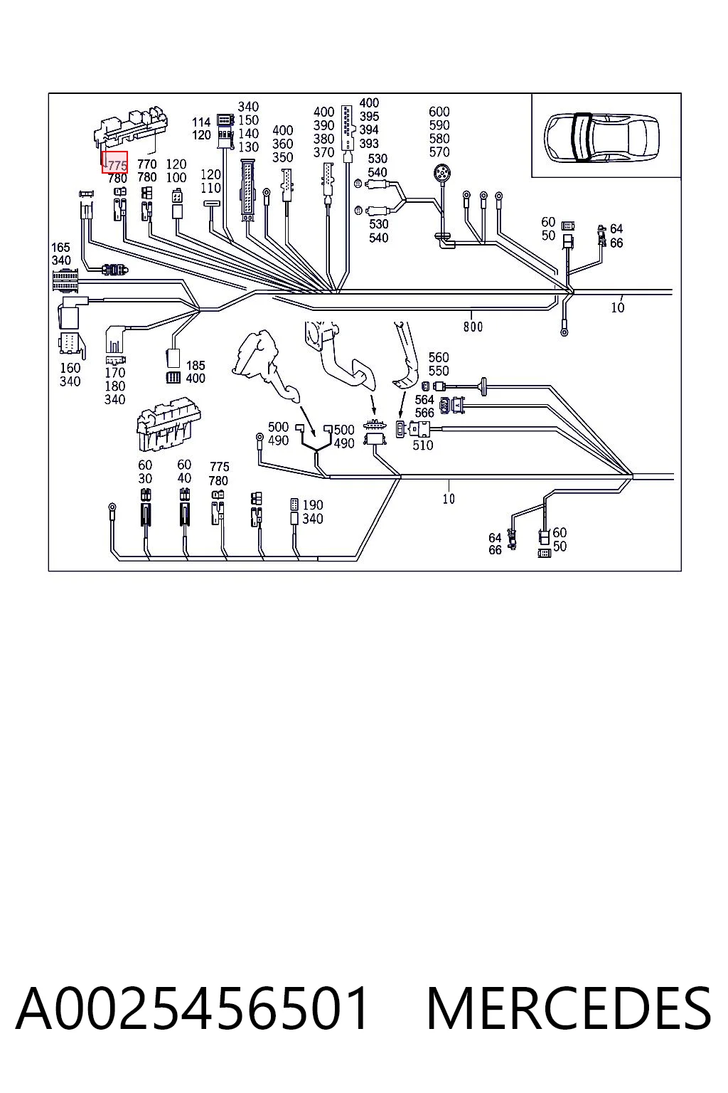 A0025456501 Mercedes
