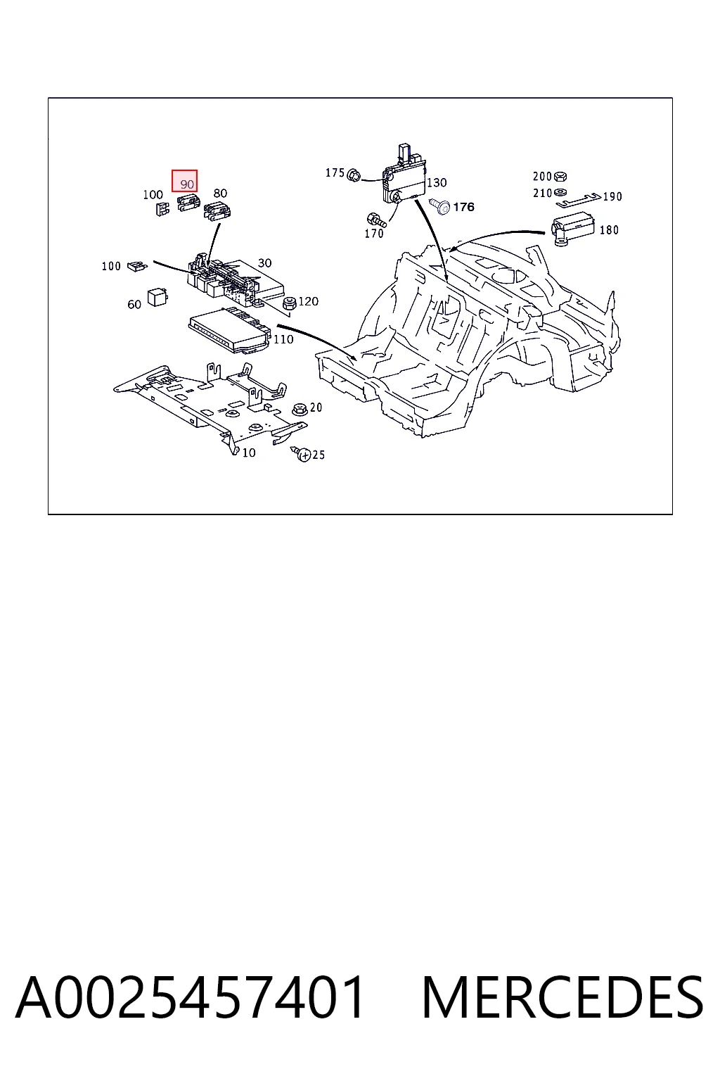 A0025457401 Mercedes